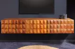 Závěsný televizní stolek VULCANO 160 CM masiv mango