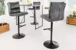 Barová židle COMFORT šedá samet