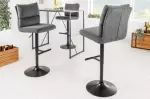 Barová židle COMFORT šedá manšestr