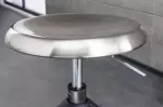 Barová stolička INDUSTRIAL 80 CM stříbrná