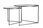 2SET konferenční stolek CROCODILE 60 CM stříbrný