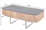 Konferenční stolek GATSBY 110 CM mramor/masiv mango