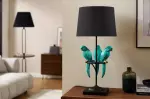 Stolní lampa WILDLIFE PARROT 75 CM černá tyrkysová