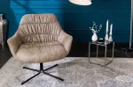 Křeslo otočné BIG DUTCH taupe samet