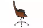 Kancelářská židle MANHATTAN umělá kůže/ořech otočná