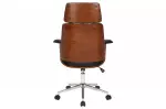 Kancelářská židle MANHATTAN umělá kůže/ořech otočná