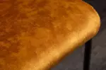 Konzolová židle COMFORT II S RUKOJETÍ tmavě žlutá samet