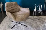 Křeslo otočné BIG DUTCH taupe samet