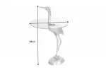Odkládací stolek WILDLIFE HERON 90 CM stříbrný