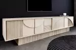 Televizní stolek ART DECO WHITE 200 CM masiv mango