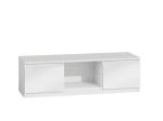 TV stolek Malvína 120 bílá/bílý lesk