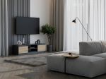 TV stolek Malvína 140 antracit/dub artisan