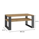 Konferenční stolek Sava 1 dub artisan/antracit