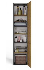 Koupelnová skříňka Saly 40 3D antracit/dub artisan Koupelnová skříňka Saly 40 3D antracit/dub artisan