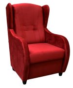 Relaxační křeslo ušák René Mexa Velvet 590 vínové Relaxační křeslo ušák René Mexa Velvet 590 vínové