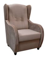 Relaxační křeslo ušák René Mexa Velvet 280 béžové Relaxační křeslo ušák René Mexa Velvet 280 béžové