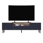 TV stolek Karis 160-L dub artisan/modrá