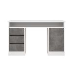 Psací stůl Felix 491 bílá/beton