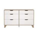 Komoda Iker 711 jackson hickory/bílá