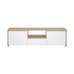 TV stolek Nerea 315 jackson hickory/bílý lesk