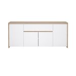 Komoda Nerea 316 jackson hickory/bílý lesk