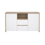 Komoda Nerea 318 jackson hickory/bílý lesk