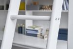 Vysoká postel s pracovní deskou a policemi Actim bílá