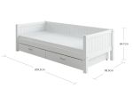 Postel s úložným prostorem Romantic 445 bílá