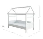 Postel domeček/rám Romantic 448 bílá