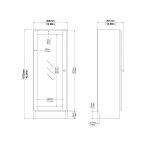 Regál Bask 71760/21 bílá