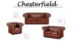 Pohovka Chesterfield Classic 3 kůže bordó