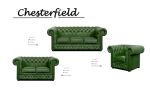 Křeslo Chesterfield Lord 1 kůže zelená