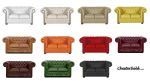 Pohovka Chesterfield Lord 2 kůže zelená