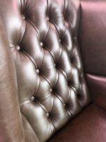 Křeslo Chesterfield Queen kůže hnědá