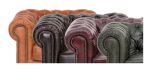 Sedací souprava Chesterfield Lord 3+2+1 kůže hnědá