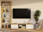 TV stolek Malvína 140 dub artisan/bílá