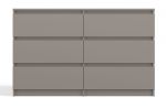 Komoda Malvína M6 120 šedá jíl