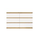 Komoda Malvína M6 120 dub artisan/bílá