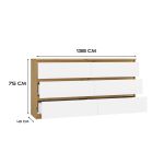 Komoda Malvína M6 140 dub artisan/bílá Komoda Malvína M6 140 dub artisan/bílá