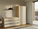 Komoda Malvína M6 140 dub artisan/kašmír