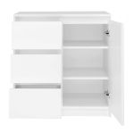 Komoda Malvína 1D3S bílá