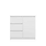 Komoda Malvína 1D3S bílá