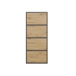 Komoda Almona 4D antracit/dub artisan