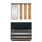 Předsíňová sestava Pargas antracit/dub artisan