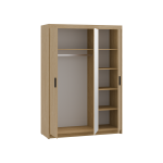 Skříň Enja 3D se zrcadlem dub olejovaný