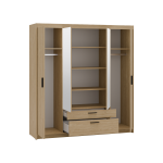 Skříň Enja 4D2S se zrcadlem dub olejovaný