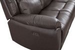 Luxusní kožená sedací souprava Komfort 3+1+1 s elektrickým polohováním v hnědé kůži Luxusní kožená sedací souprava Komfort 3+1+1 s elektrickým polohováním v hnědé kůži