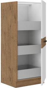 Kuchyňská potravinová skříň Vega 50 DK 145 1F dub lancelot/bílý lesk