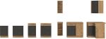 Kuchyňská skříňka Vega 60x60 GN 72 2F dub lancelot/matera Kuchyňská skříňka Vega 60x60 GN 72 2F dub lancelot/matera
