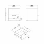 Noční stolek Selina 701 jackson hickory